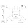 Plafon ONYX 50 czarny LED 3000K  SL.1246 Sollux