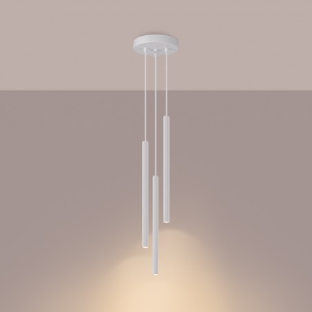 Lampa wisząca ARCHE 3P biała  SL.1340 Sollux