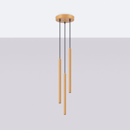 Lampa wisząca ARCHE 3P złota  SL.1342 Sollux