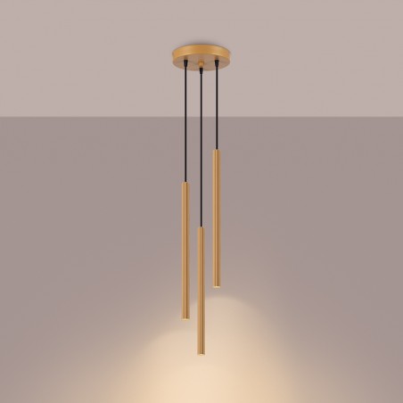 Lampa wisząca ARCHE 3P złota  SL.1342 Sollux