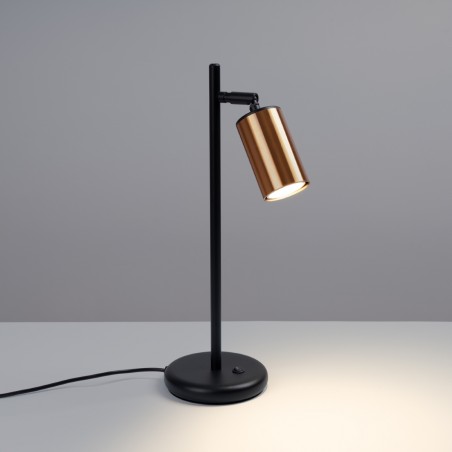 Lampa biurkowa WINX czarny/miedź  SL.1381 Sollux