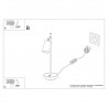 Lampa biurkowa WINX czarny/złoty  SL.1389 Sollux