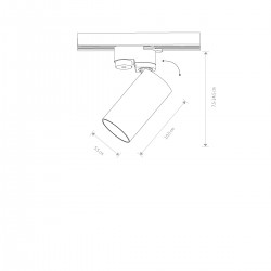 PROFILE MONO 10W only LED Mosiądz