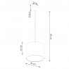 Lampa wisząca NOVA 30 czarna  SL.1405 Sollux