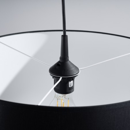 Lampa wisząca NOVA 40 czarna  SL.1406 Sollux