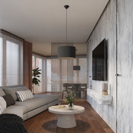Lampa wisząca NOVA 40 czarna  SL.1406 Sollux