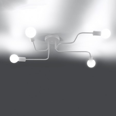 Żyrandol VECTOR 4 biały  SL.1442 Sollux